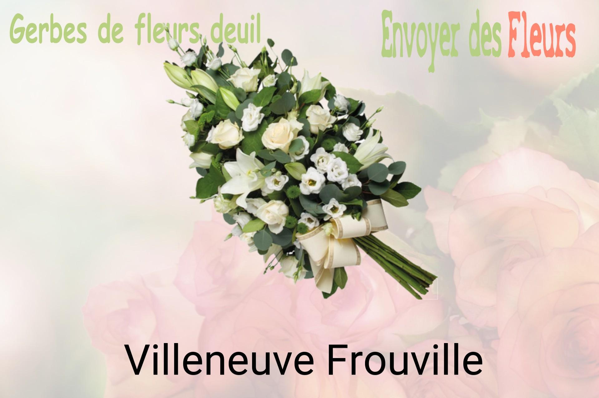 Gerbe de fleurs de deuil livrée à Villeneuve-Frouville